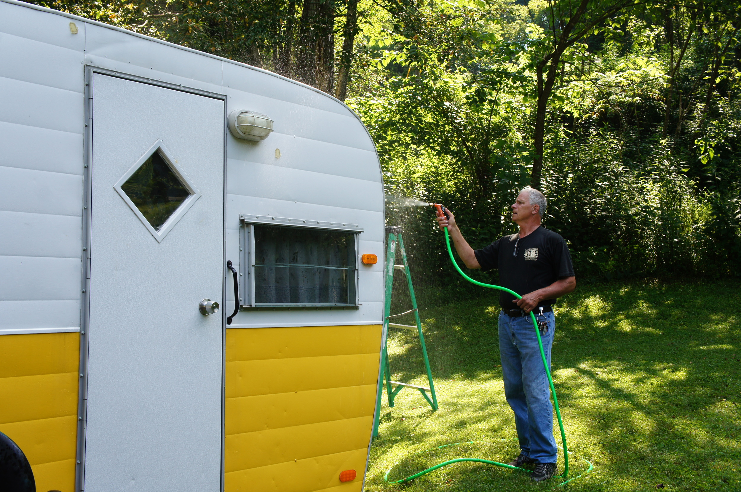 THE CAMPER GOT HER BI-ANNUAL SCRUBBING