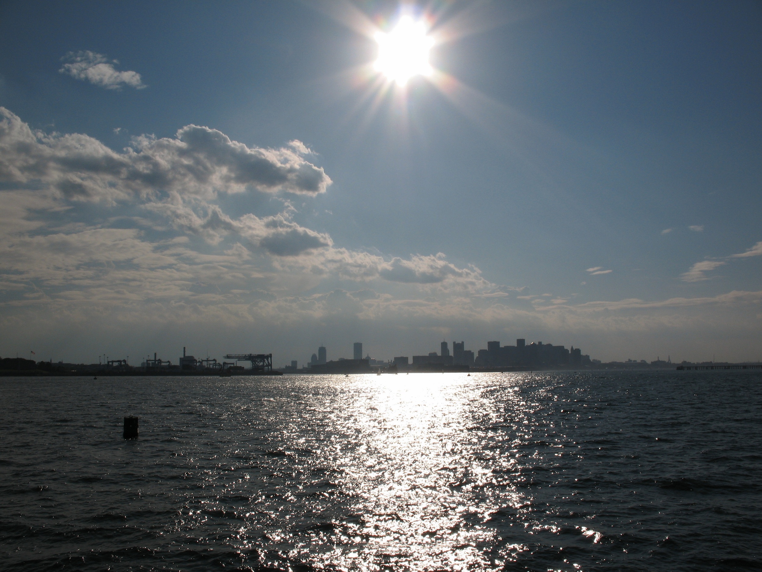 THE VIEW AS WE LEFT PORT