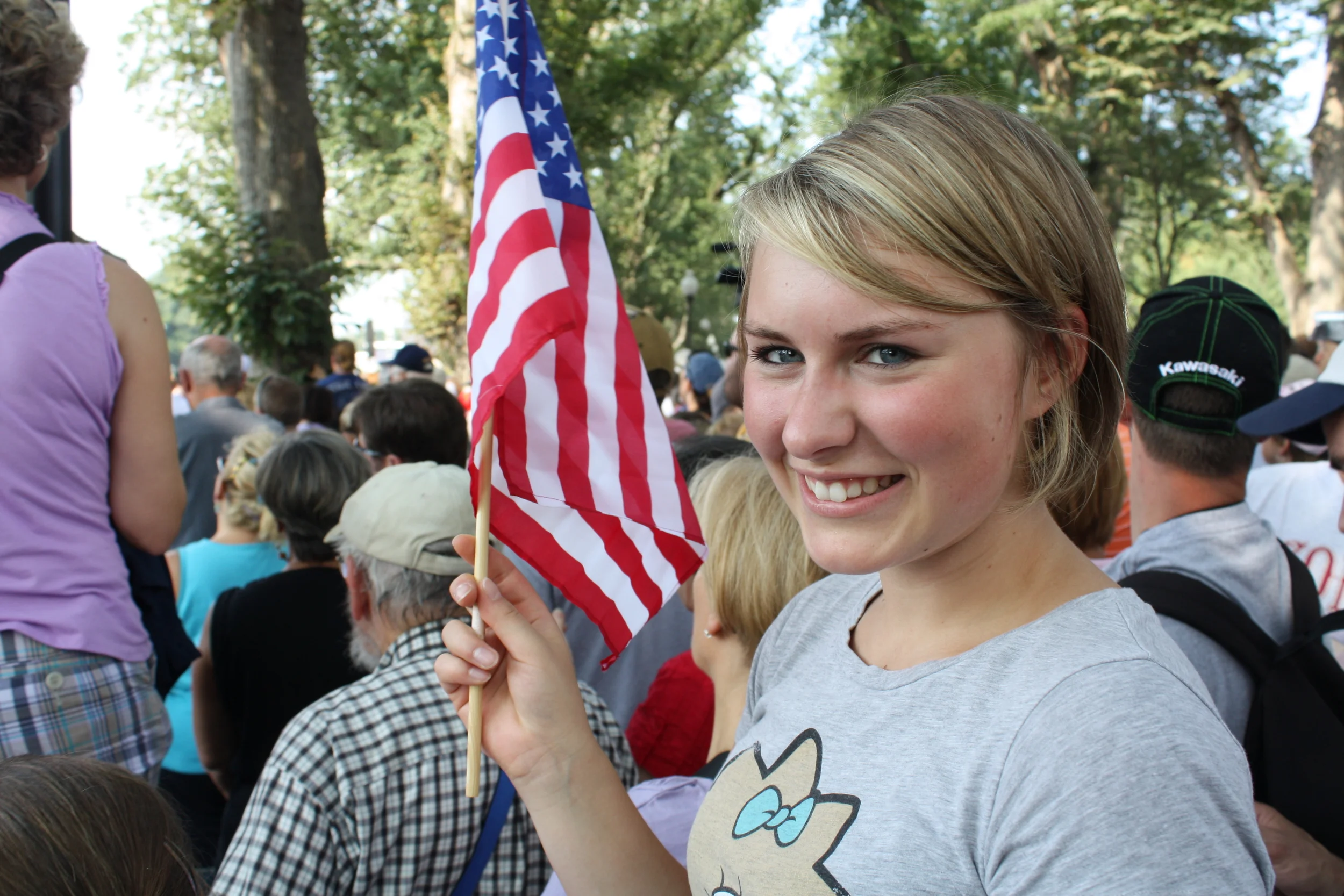 KATJA AT THE RALLY