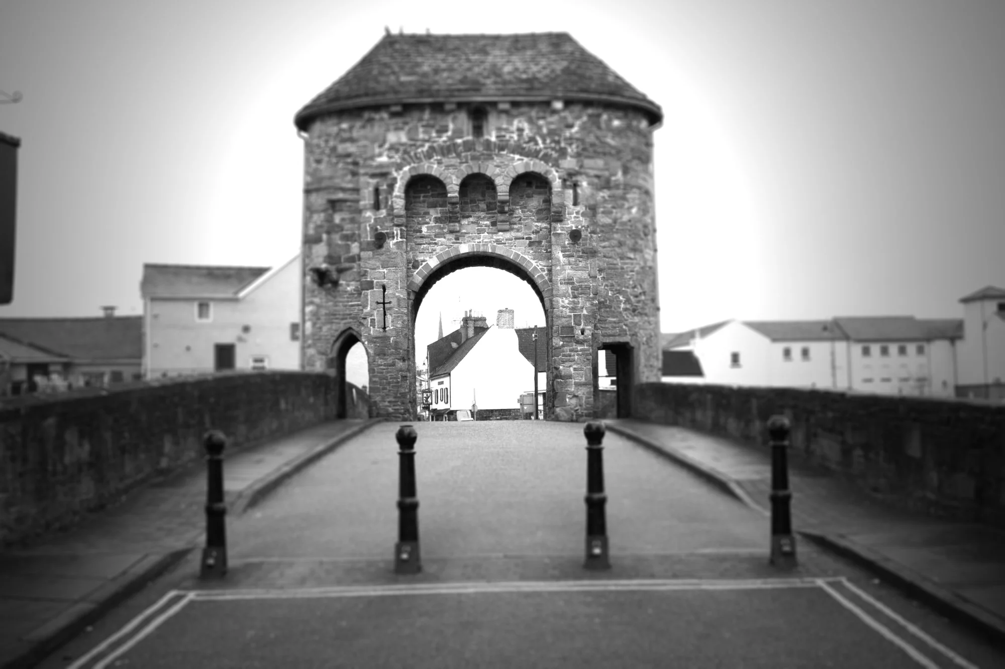 The iconic Monnow Bridge is just a stones throw away from where the main stage will be set up for the 2016 Monmouth Festival.