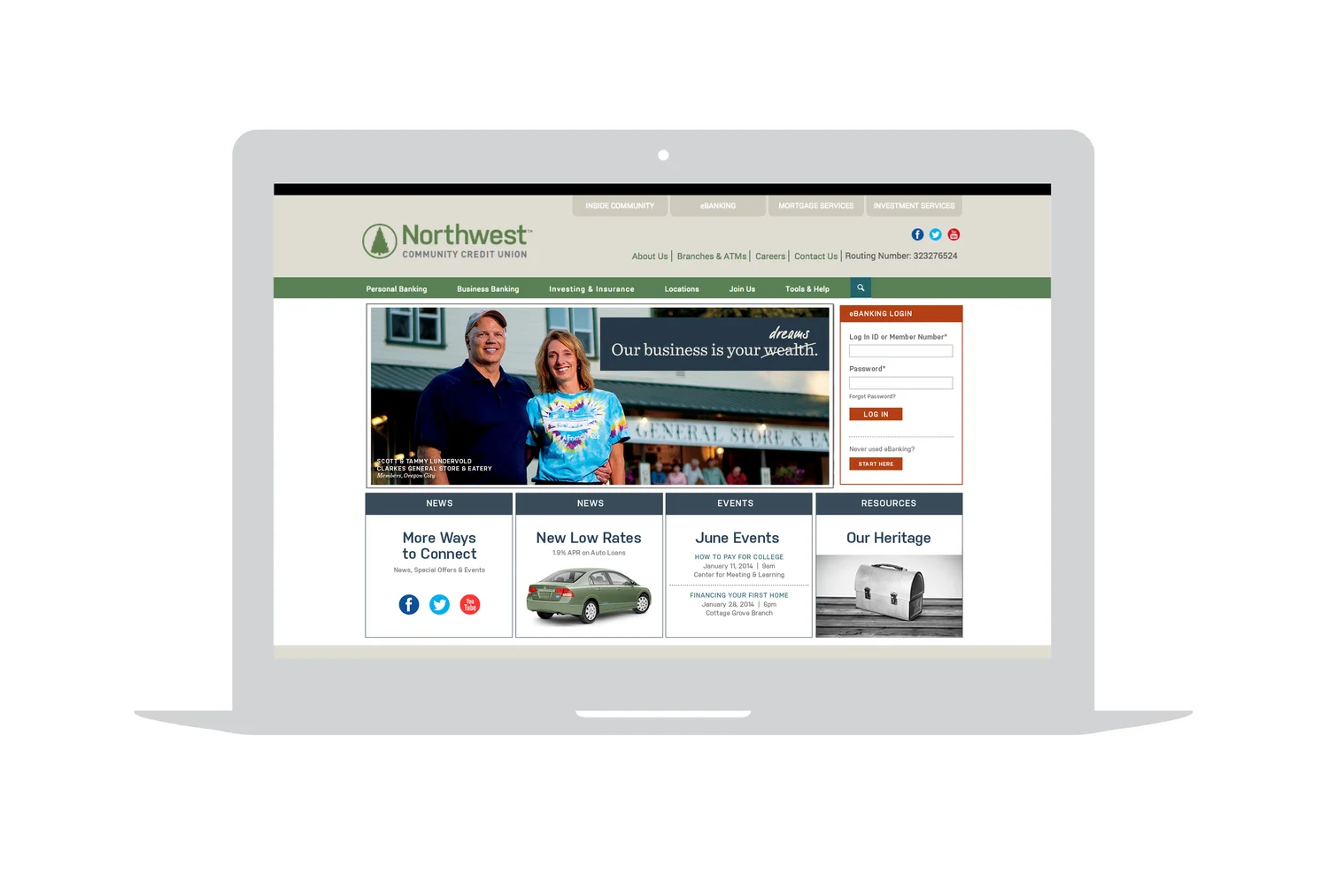 Advertising Campaign Credit Union Similar Blue