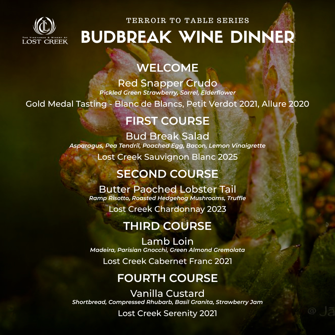 Terroir to Table: Budbreak Wine Dinner