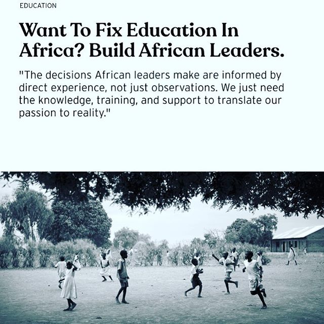 Want to fix education in Africa? Start by investing in #African #Leaders who through their lived experience can change the trajectory for kids despite their socioeconomic backgrounds! Honored for being back on my writing ✍️ Thanks @brightthemag for the opportunity!! Read more at 👉🏾 https://brightthemag.com/want-to-fix-education-in-africa-build-african-leaders-teachers-c88a27133cb4 @teachforuganda @teachforall @teachforghana @teachfornigeria #Africa #Rising! #Leadersineducation #leadersforchange #sdg4 @barbaritabush @masonelisabeth @sabrinadupre @semweyamusoke @tsheilakangwagye