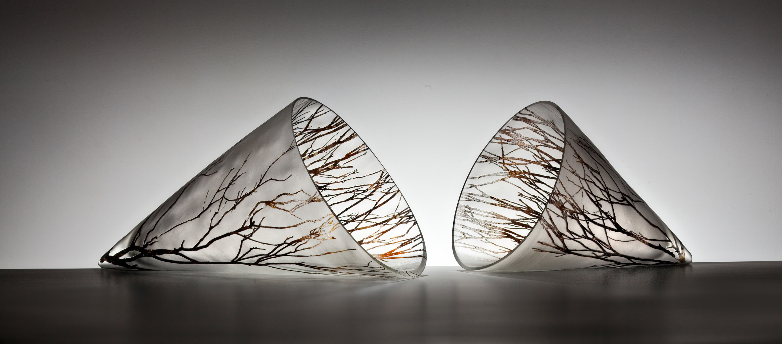 "Fallen I & II" 2010 largest form H280mm x L550mm x W260mm