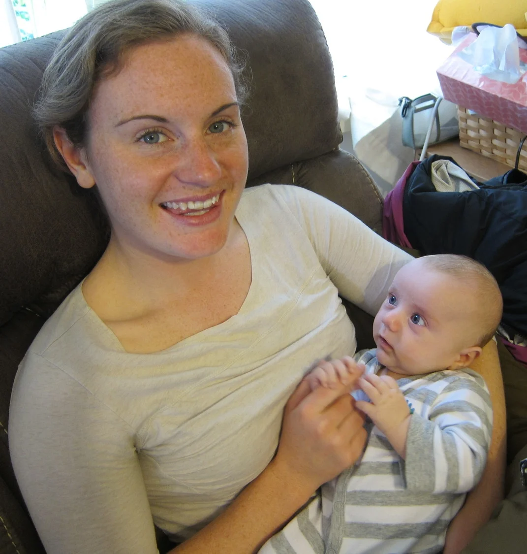 Aunt Sam playin' with the baby