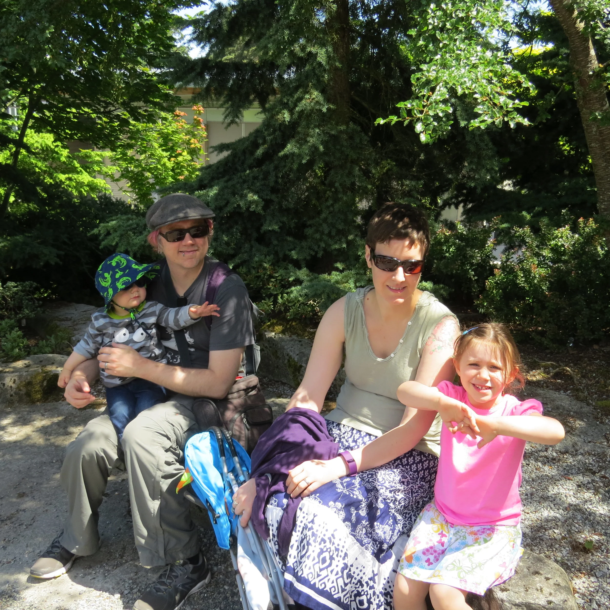Found the shade in the rock garden
