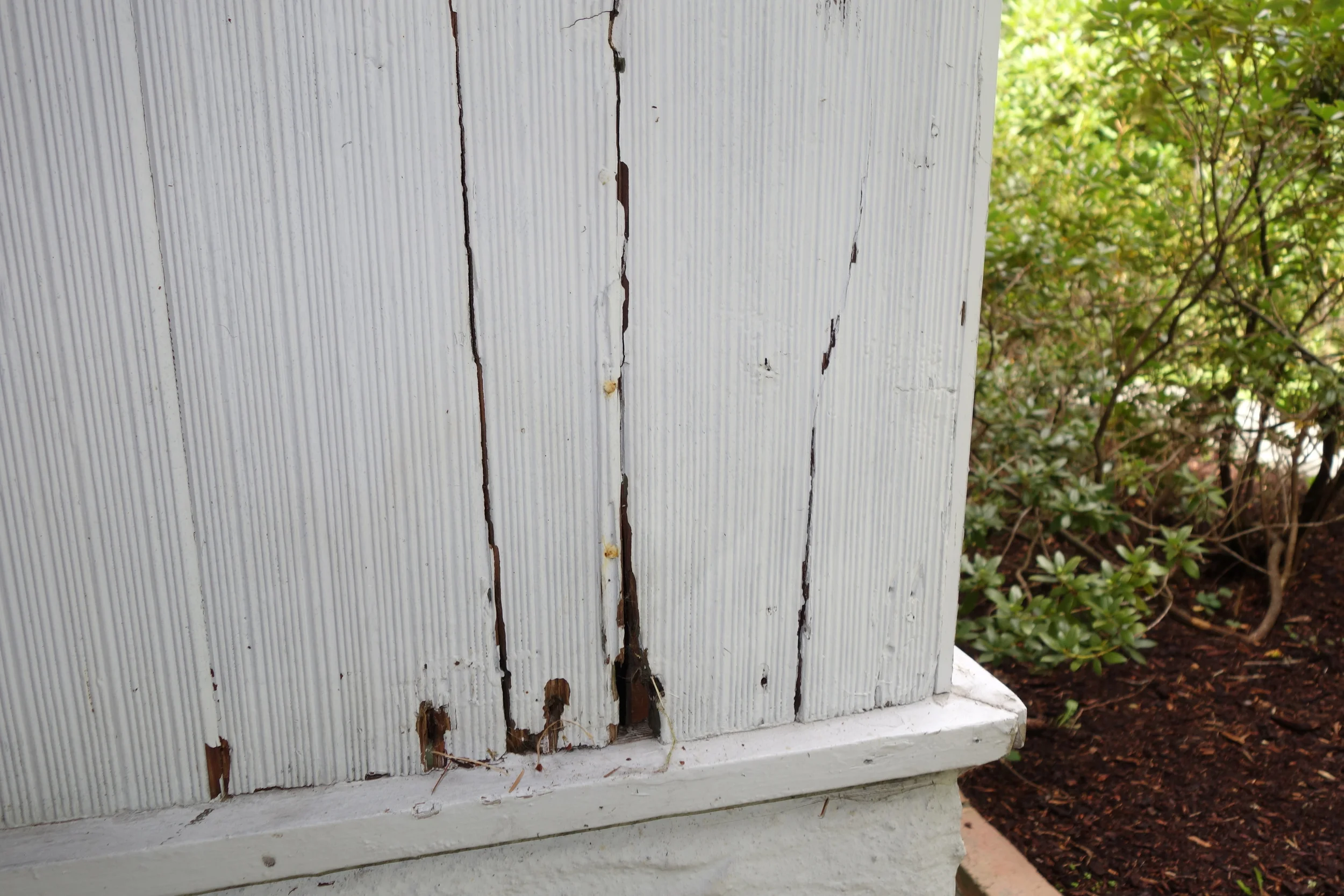 exterior rotting boards