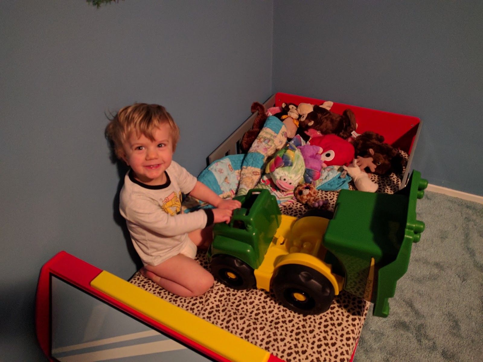 His firetruck bed