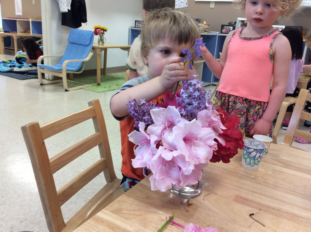 Learning flower arranging