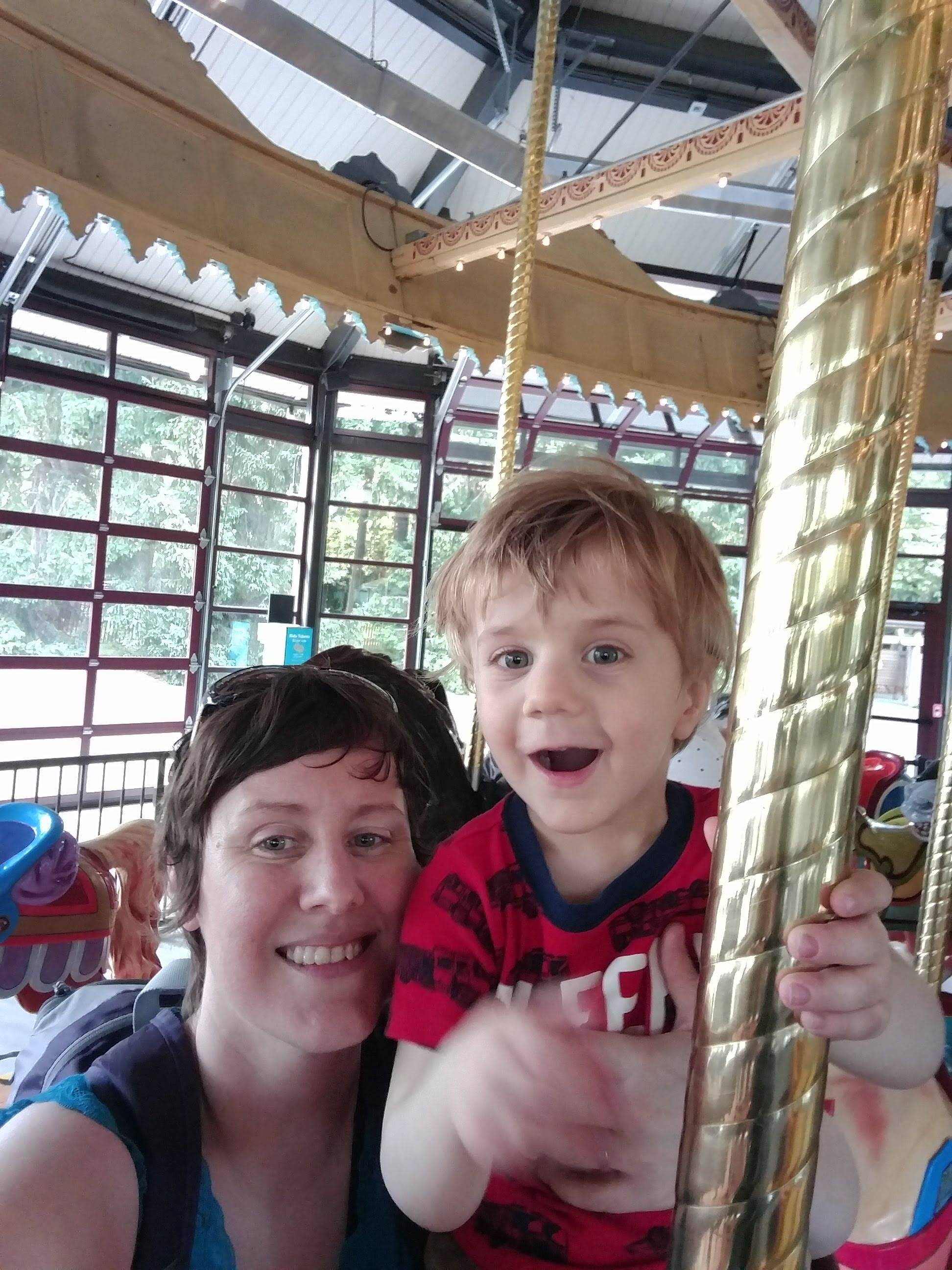 First carousel ride