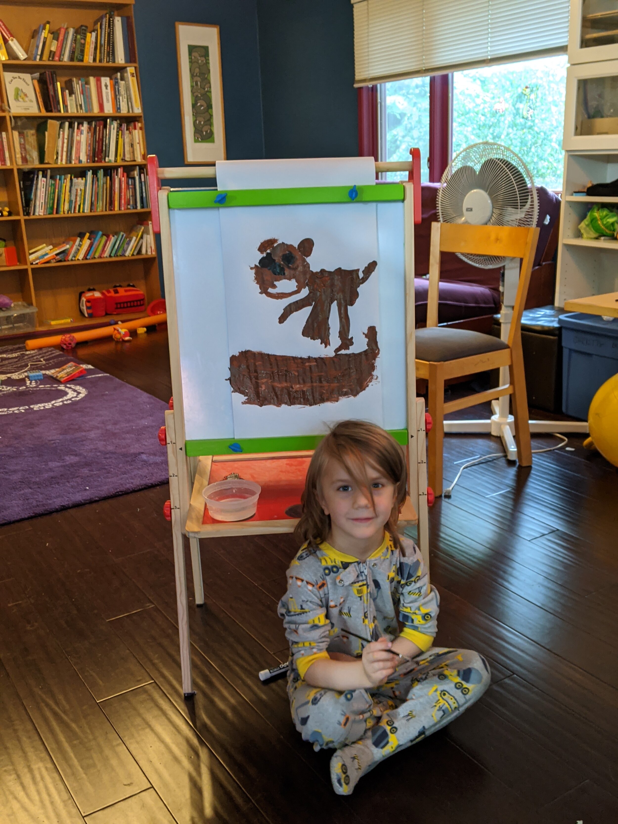Monkey paints Monkey