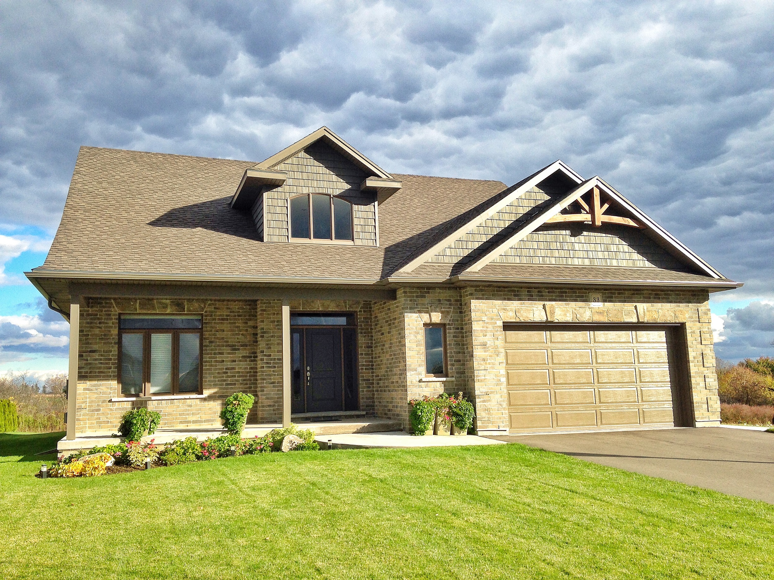 New Home Bungaloft Exterior Brick