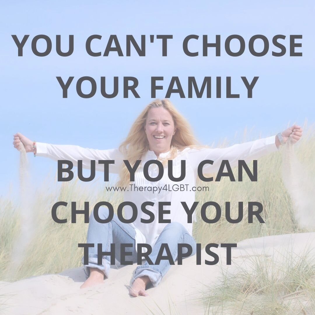 🏳️&zwj;🌈 Not quite seeing eye to eye or getting along with your family? It only takes one person to change the dynamics in the relationship. 
You are a worthwhile person. Never give up!

Interested in therapy? I am only a phone call away

📞 (949) 