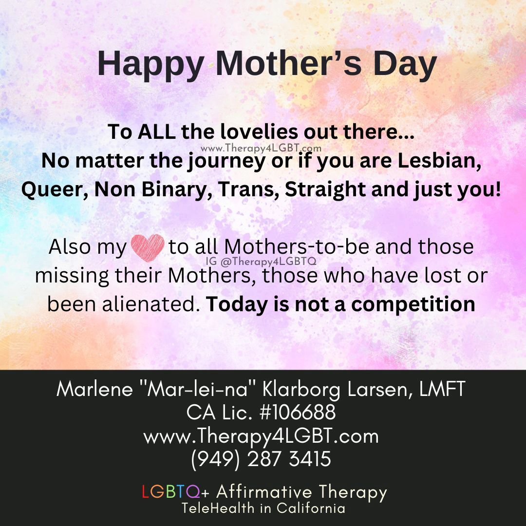 🏳️&zwj;🌈 Happy Mother's Day to ALL Moms out there no matter the journey. It is your day, and not a competition...

👶it does not matter if you adopted as a lesbian, did surrogacy, or was part of the whole process from start to finish... 

👶🏽it do