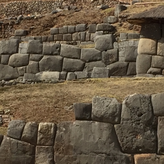 Sample of Inca wall, rocks might take 2000 men 10 years to move into place.
