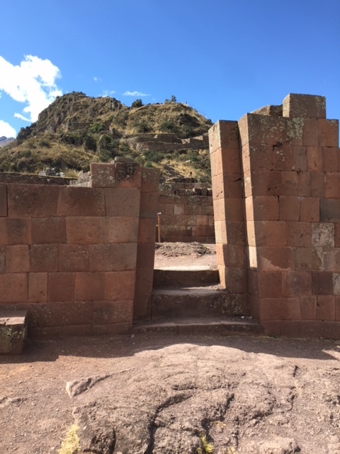 Entry to Sun Temple (and sundial) at Pisac.