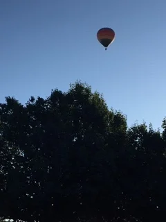 Hot air balloon before the race started.
