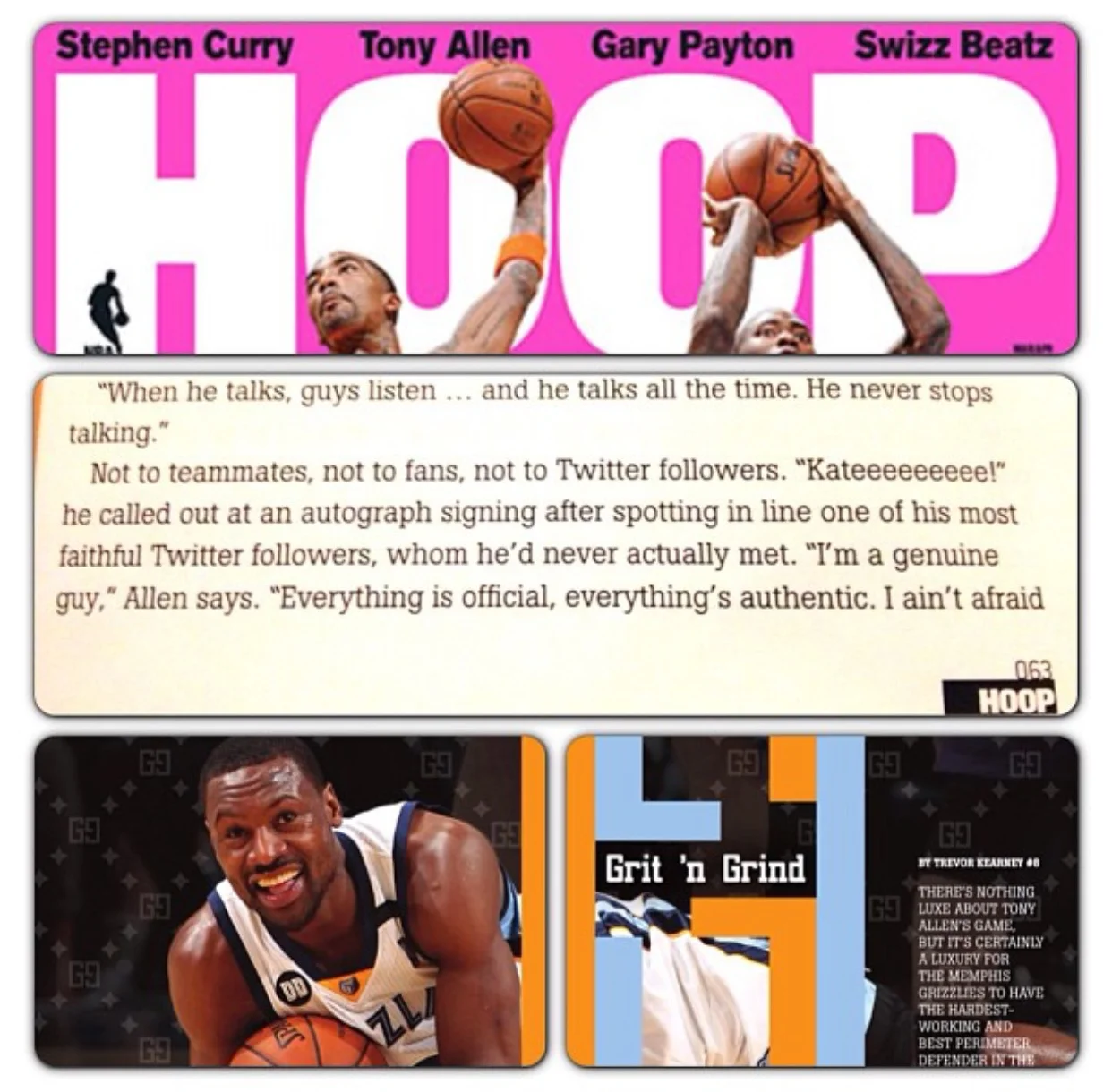#TBT to that time that I was mentioned in Hoop Magazine. It still makes me smile. (It wasn't the first time we met, but I didn't tell Tony who I was the first time we met. I was too nervous!)