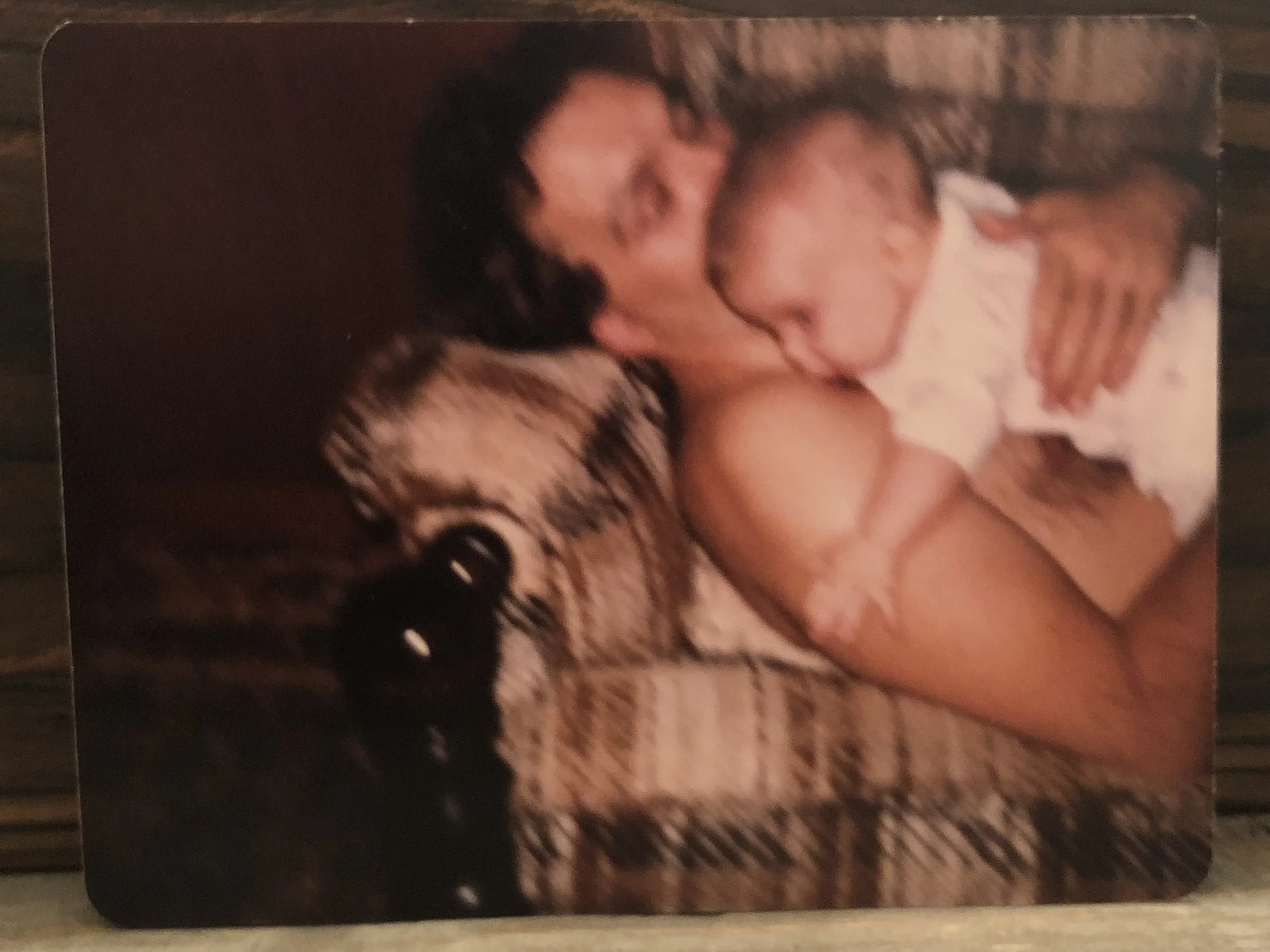 Dad and my older brother, Trip in the early 80's. (I think it's Trip!)