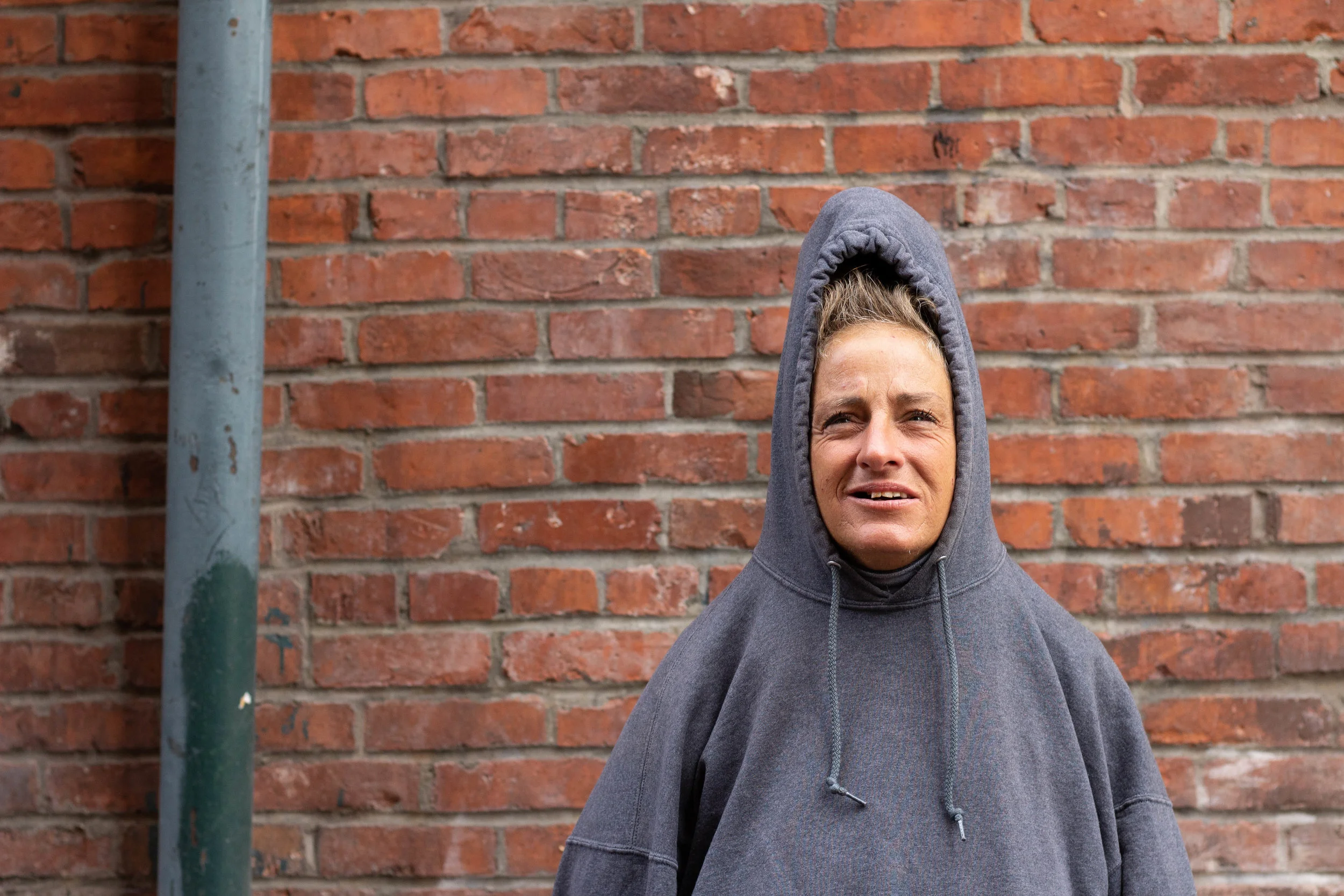 Theresa outside the Mission