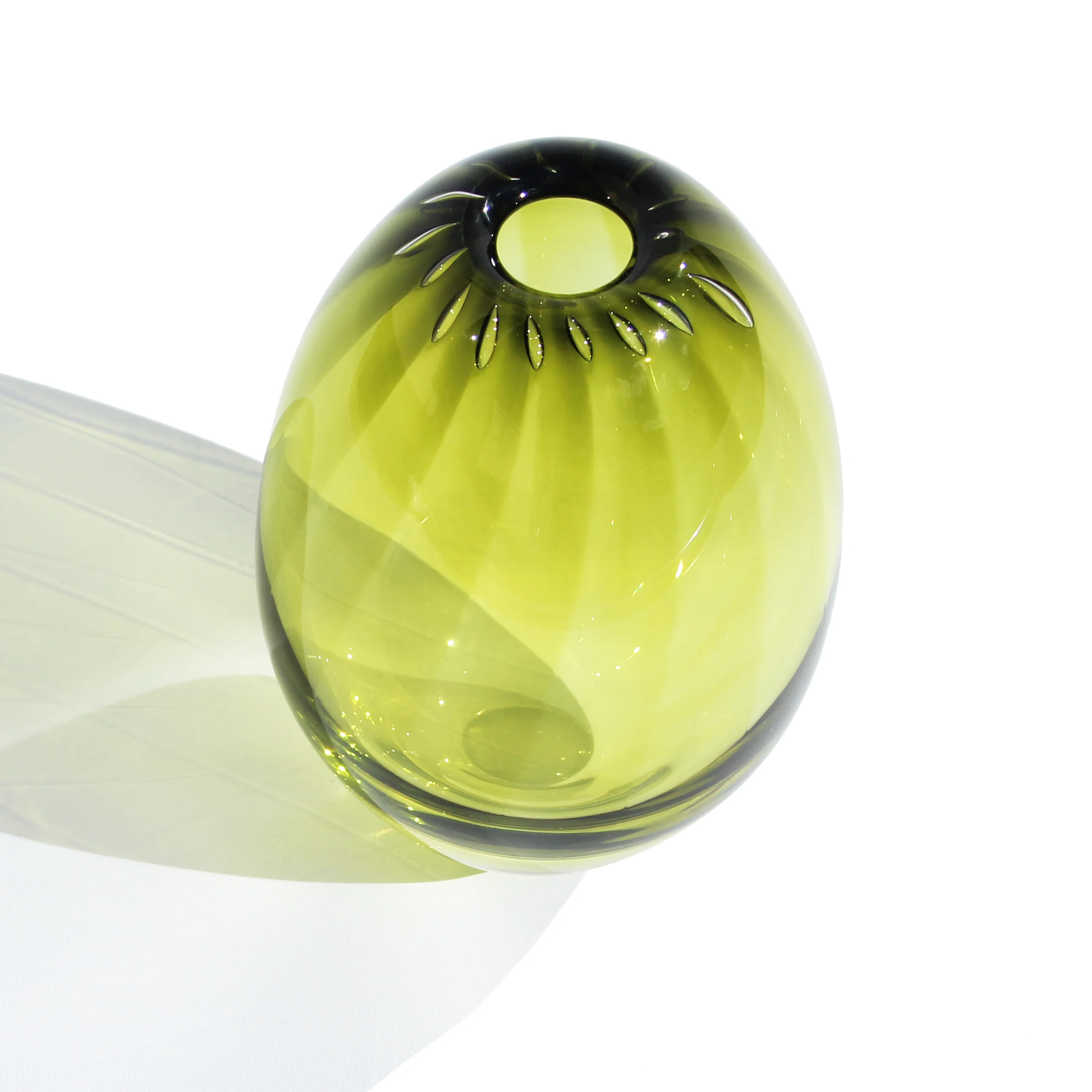 Olive Tall Laccaria Vessel