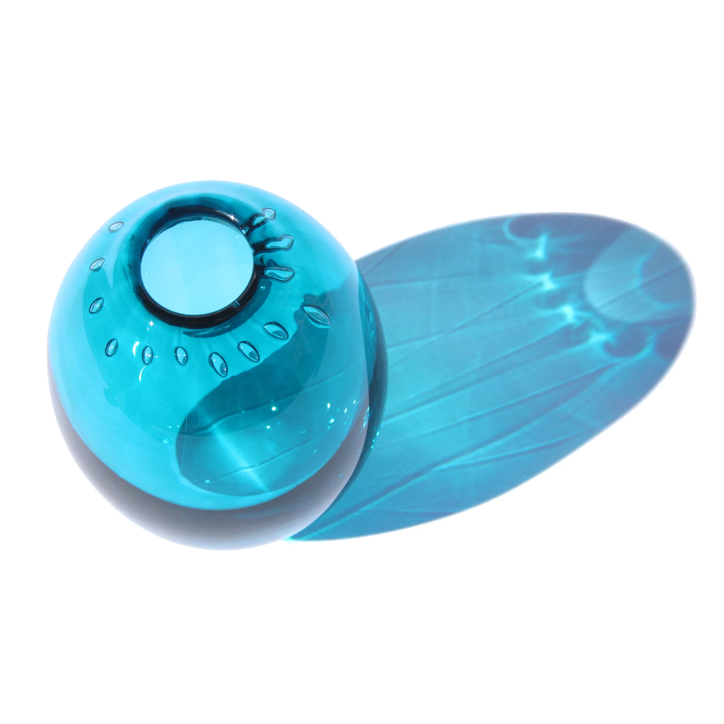 Teal Tall Laccaria Vessel