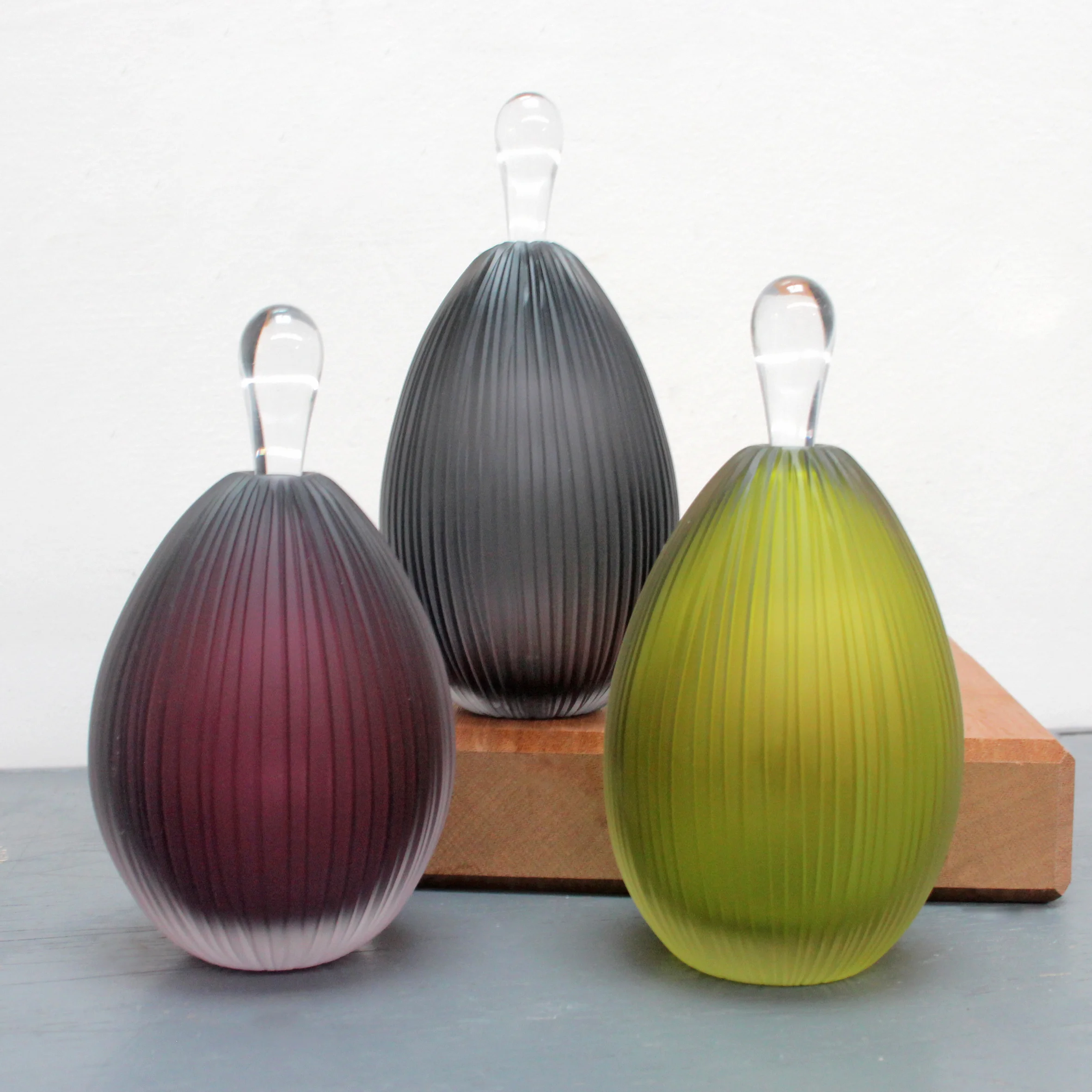 Cesatii Bottles - Burgundy, Slate and Olive