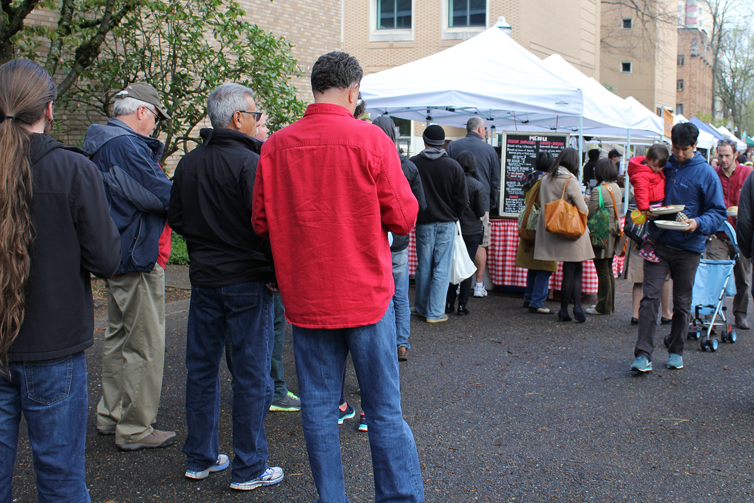 You know which vendor had one of the longest lines? The BISCUIT vendor. Y'all. The South. Pine State Biscuits .