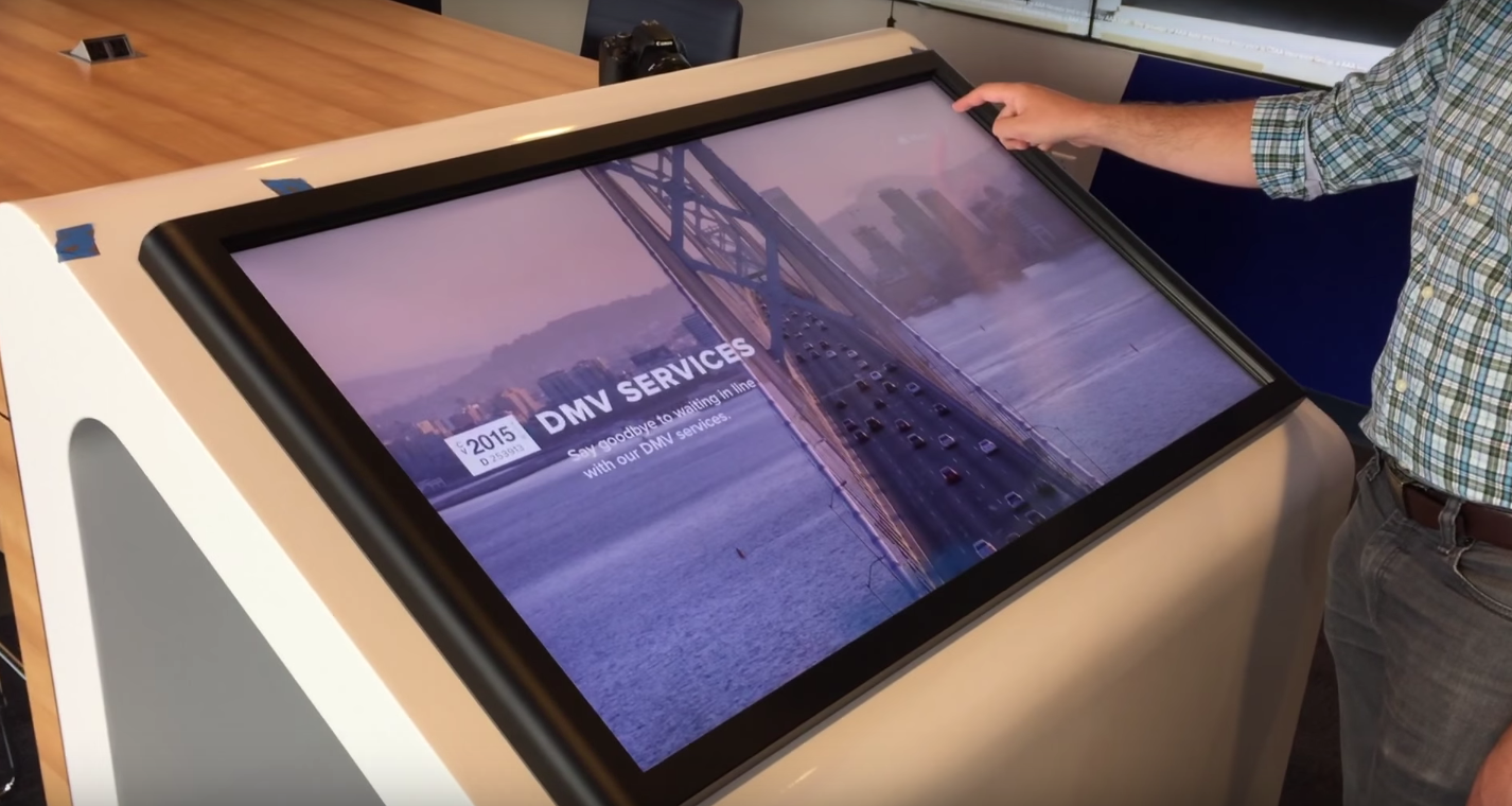 In-store touchscreen experience