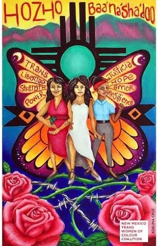 Artwork by Adelina M. Cruz on behalf of the New Mexico Trans Women of Colour Coalition ( Mi Vida Jota Art by Adelina M. Cruz )