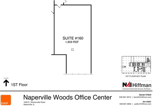 1000 Warrenville Rd Suite 160 1,809 RSF