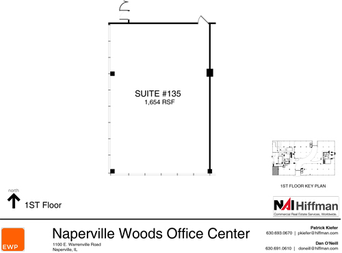 1100 Warrenville Rd Suite 135 1,654 RSF