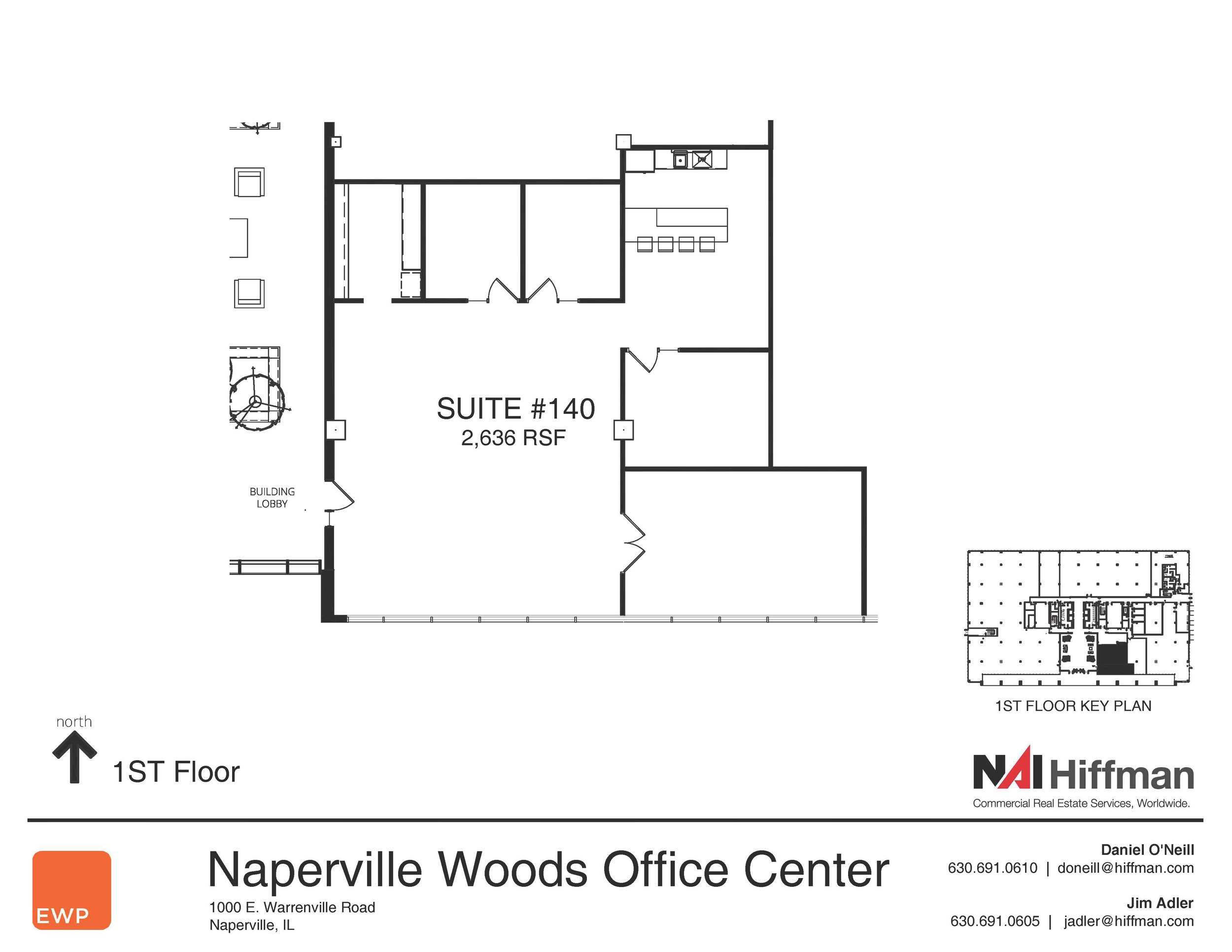 1000 Warrenville Rd Suite 140 2,636 RSF