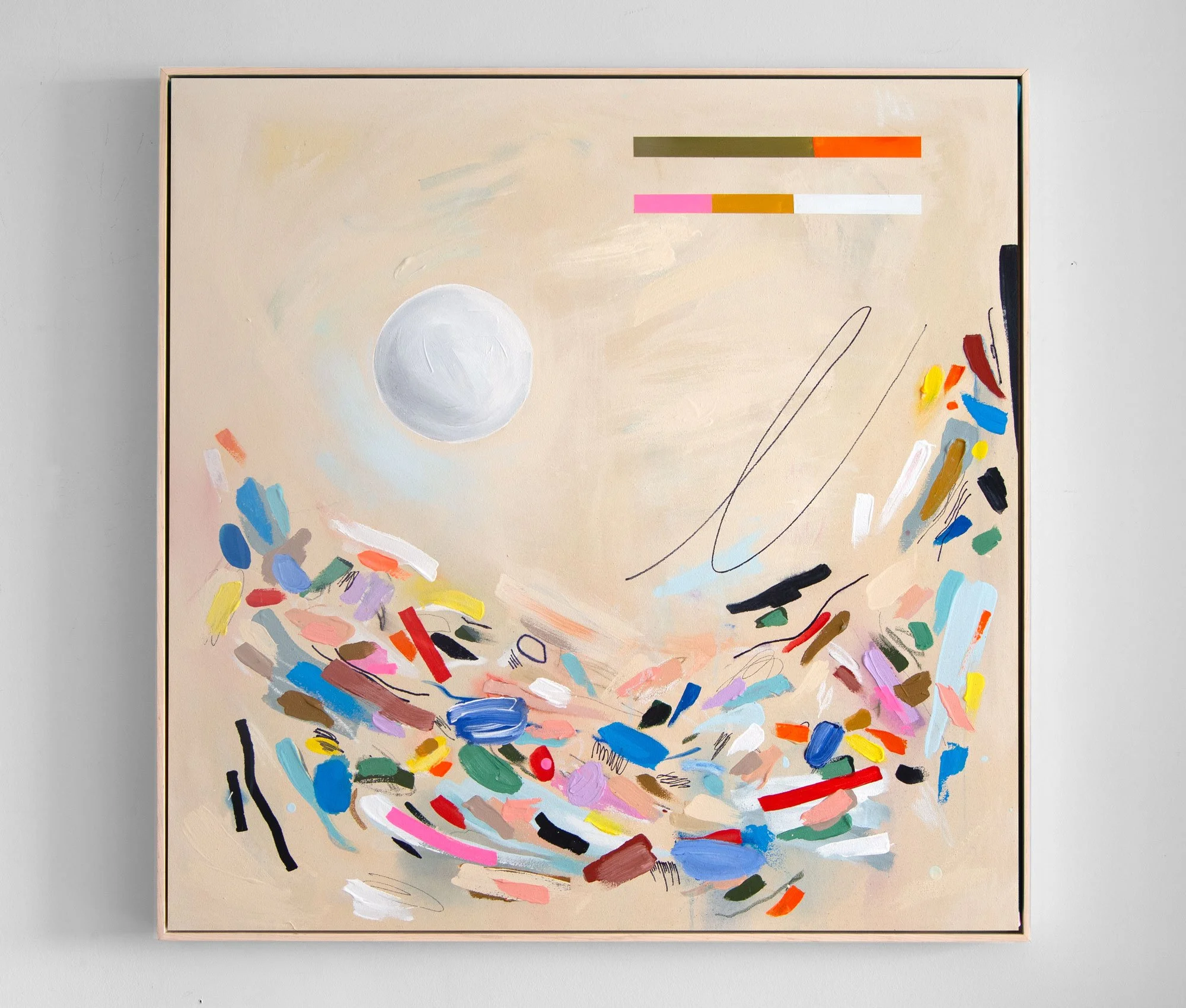 A CORRESPONDENCE ACROSS TWO PLANES / 34x34 framed