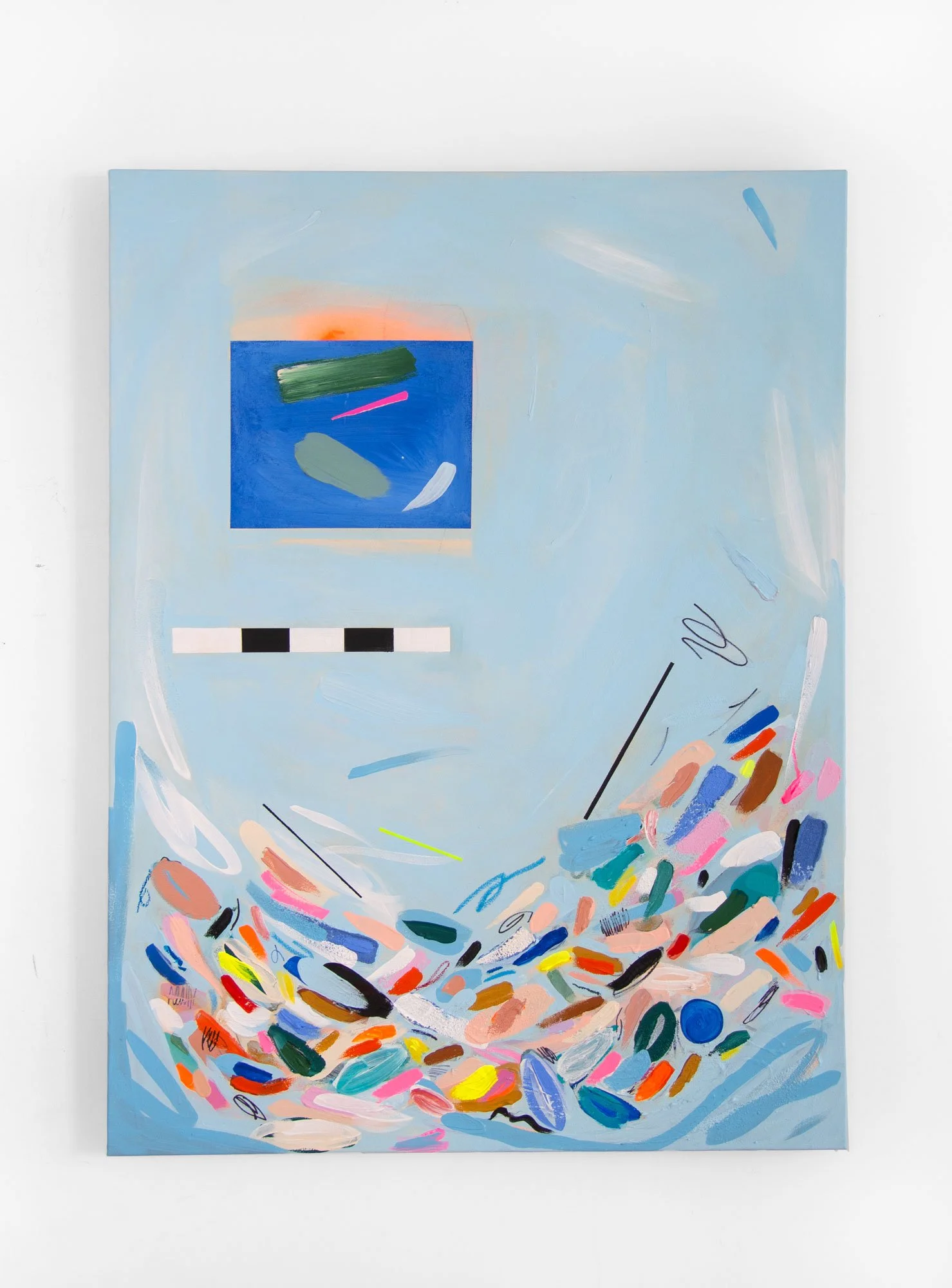 ALL THAT FALLS TO THE BOTTOM OF THE SEA / 36x48