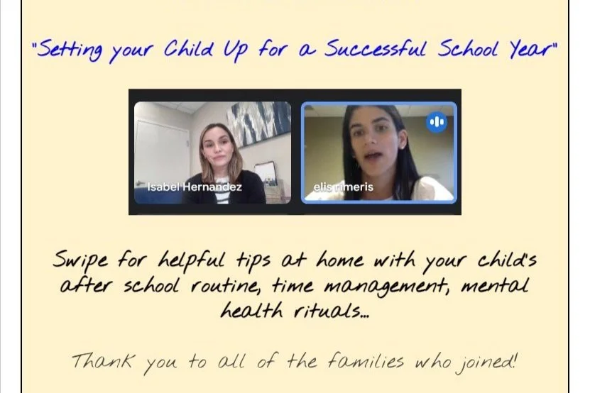 BACK TO SCHOOL 2024 - SETTING YOUR CHILD UP FOR SUCCESS