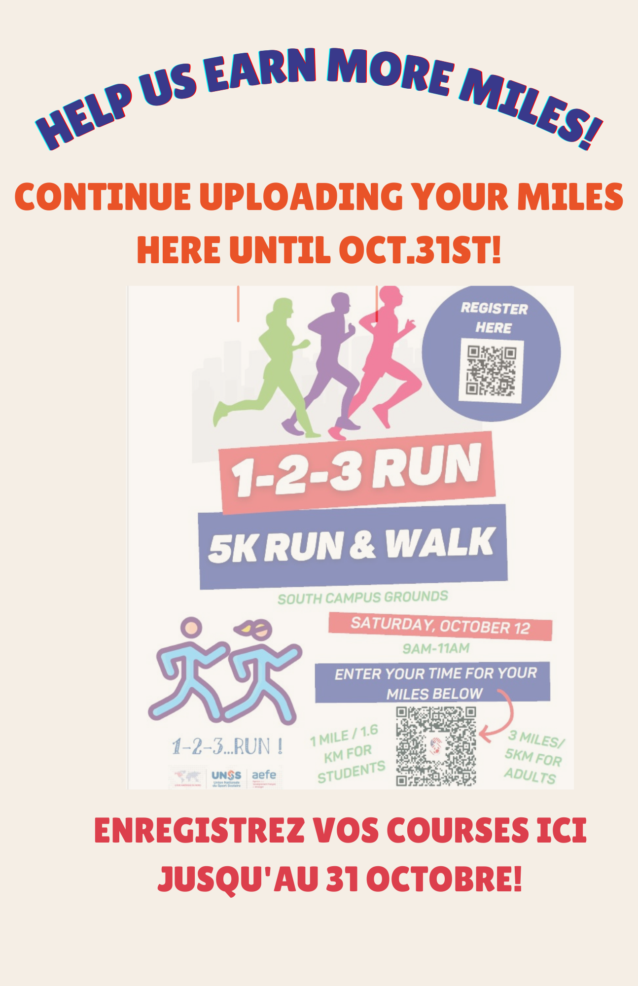 1,2,3 FAMILY RUN - OCTOBER 2024 EDITION