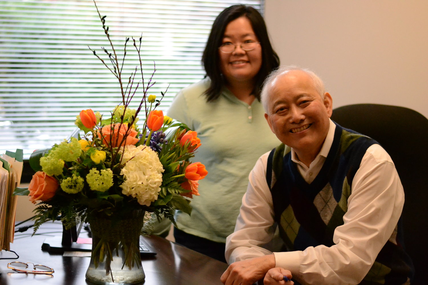 Above: Marci and Al pose for a photo on his last day as EDI Executive Director.