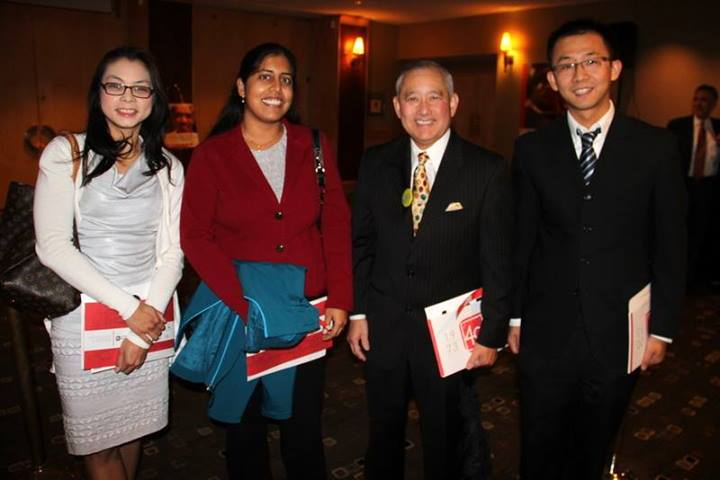 Left to Right: Doreen Ramsuta, Alpana Ranade, Al Sugiyama, and Lu Yue attend an ACRS event together.