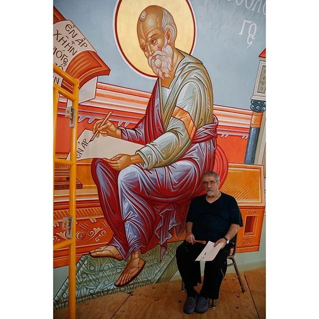 Iconographer Father Theodore .
.
.
#iconographer#iconography #church#mural#orthodox#evangelists #pantokrator, #icon #iconographia #iconography #byzantine #byzantineart #art #agiografia #agiography #orthodox #orthodoxy #christ #christianity #easter #pascua #icon #икона #иконопись #распятие #воскресение #пасха #православие