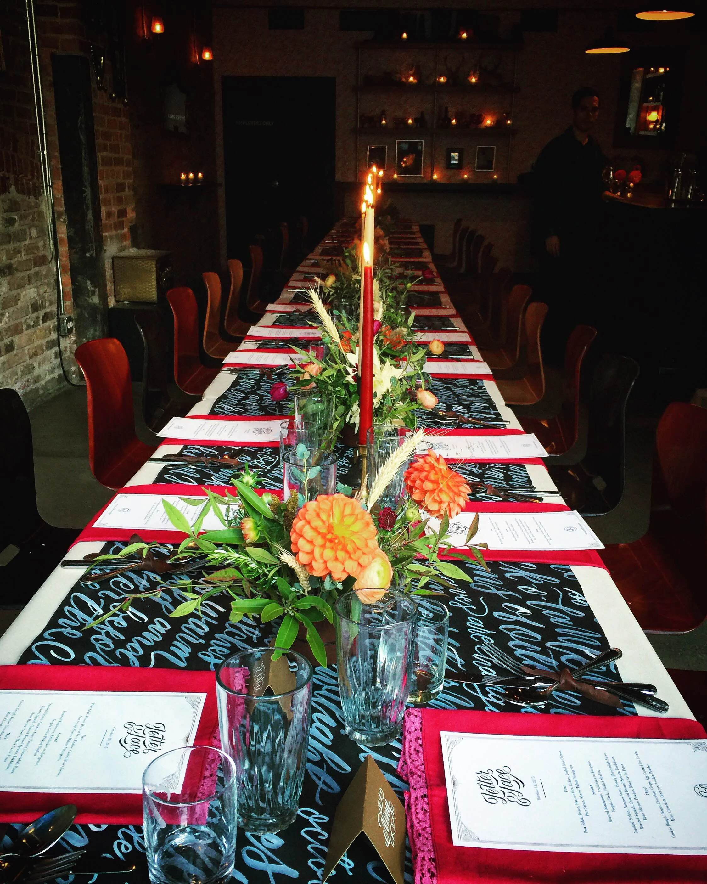 Filigree Suppers | Letter and Lace