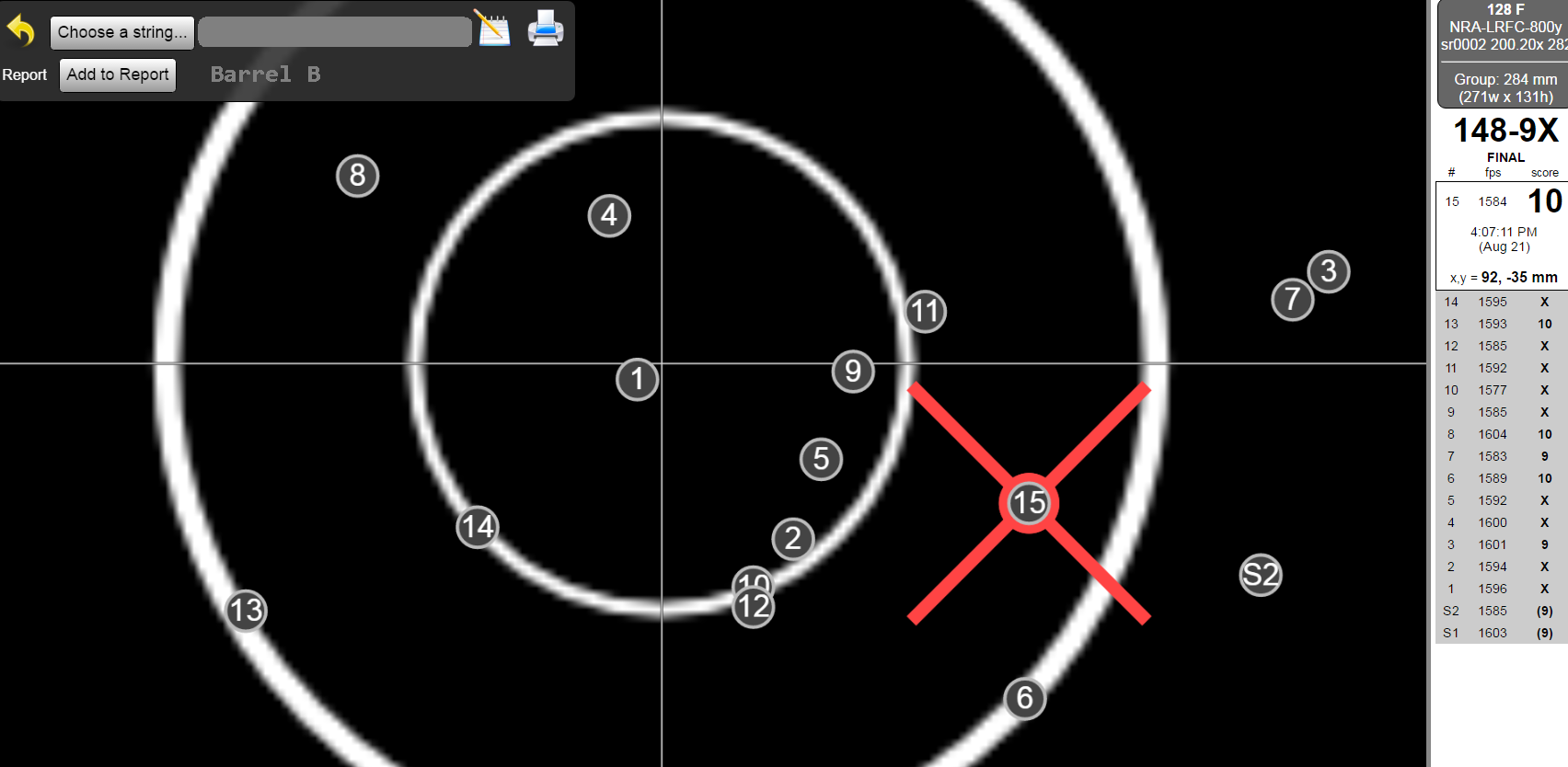  Barrel &nbsp;B with the Berger 200.20x Bullets &nbsp; (click image to enlarge)  
