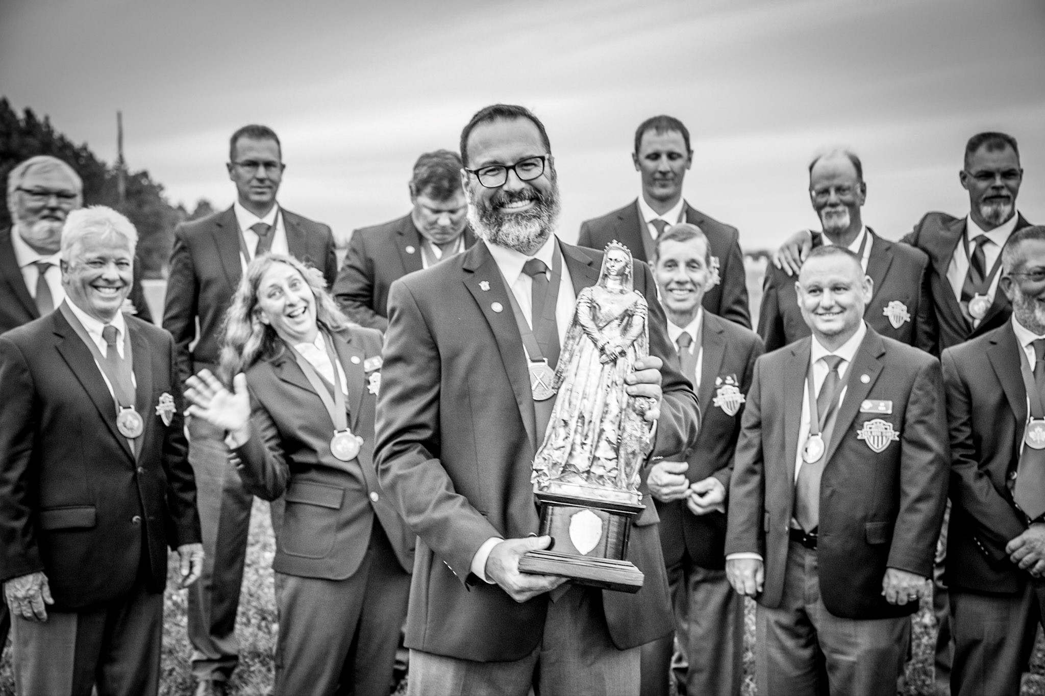 2017 World Champions posing with trophy