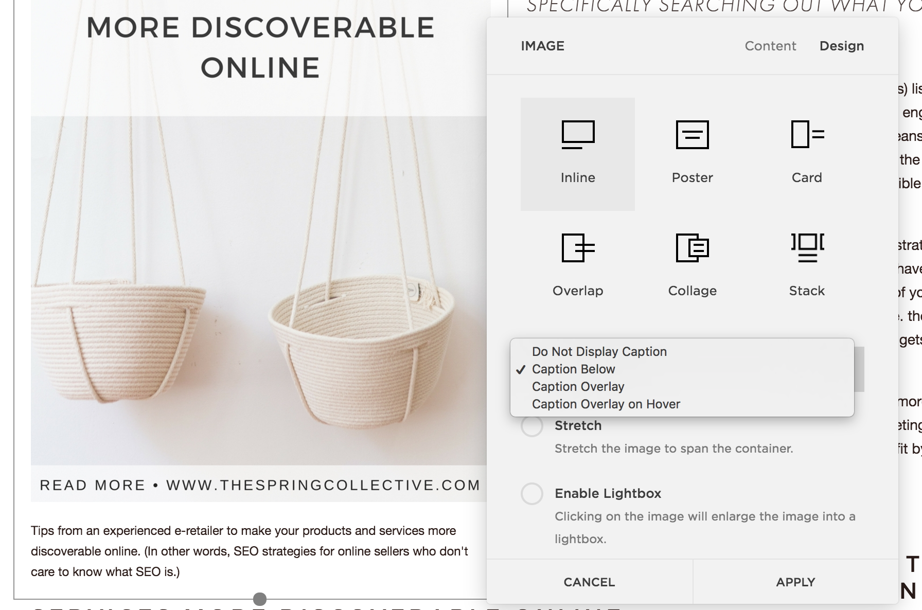 How to add alt text in Squarespace