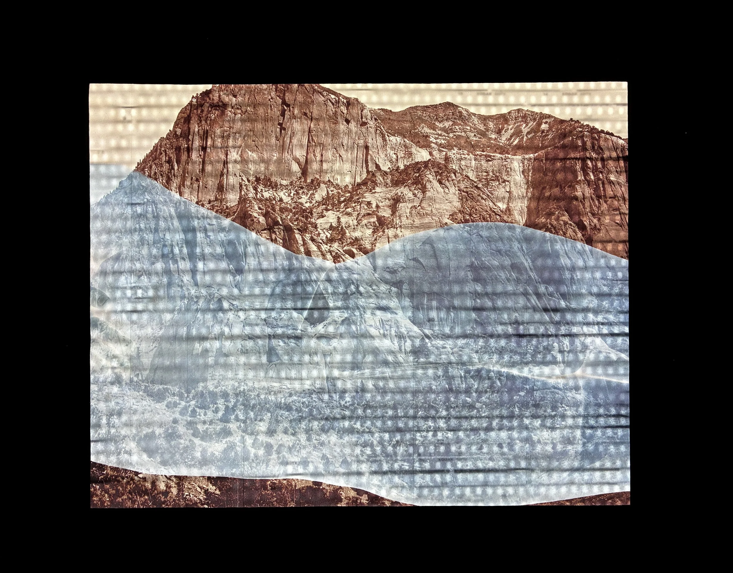 After Weston and Bell 5, 2026, archival pigment print on backlight film, 35mm Negatives, LEDs. 11" x 14"