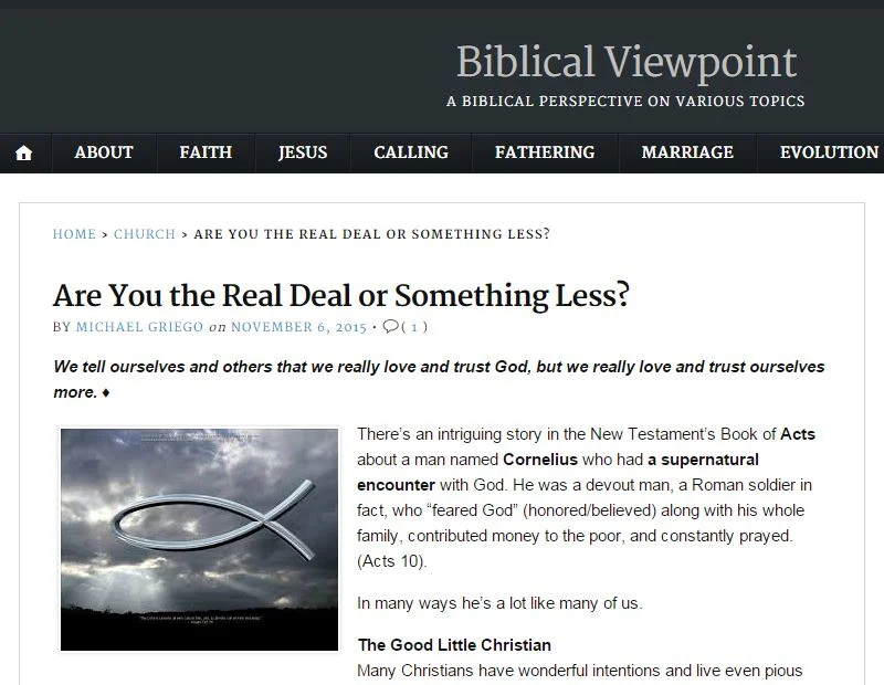 God is the Real Deal