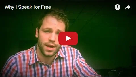 Why I Speak for Free