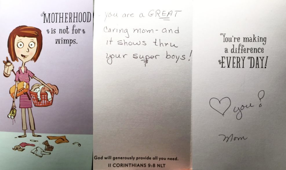 We literally wept when we got this simple encouragement. Words are powerful.