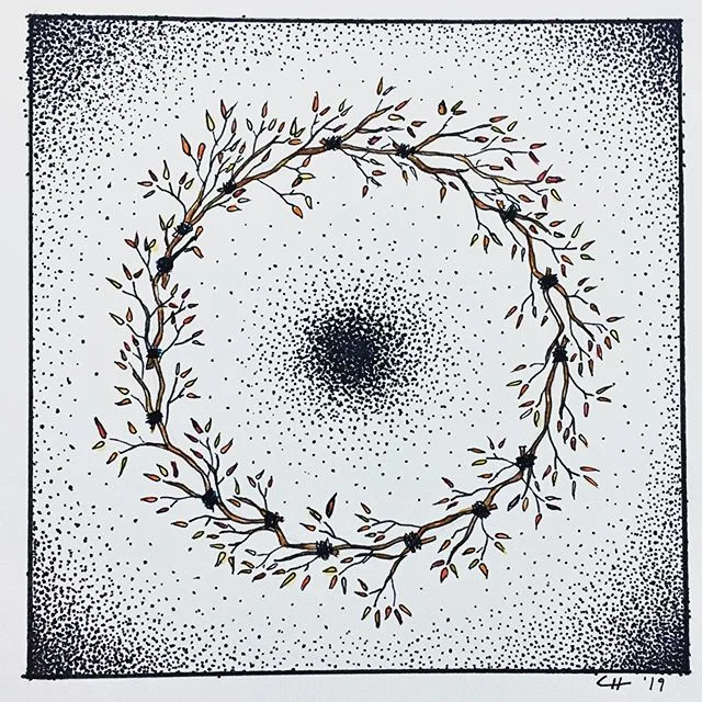 #inktober2019day1
&ldquo;Ring&rdquo;
-
-
I haven&rsquo;t been focusing on my art very much lately, in fact this has been the longest I&rsquo;ve gone without drawing in recent memory. I think I just needed to walk away from it a bit to regain some per