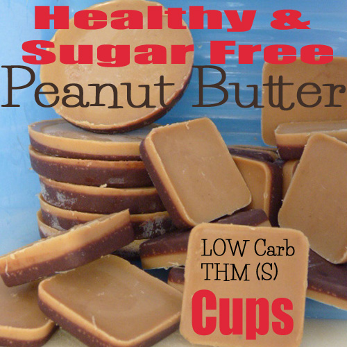 Healthy Homemade Sugar-free Peanut Butter Cups THM-S